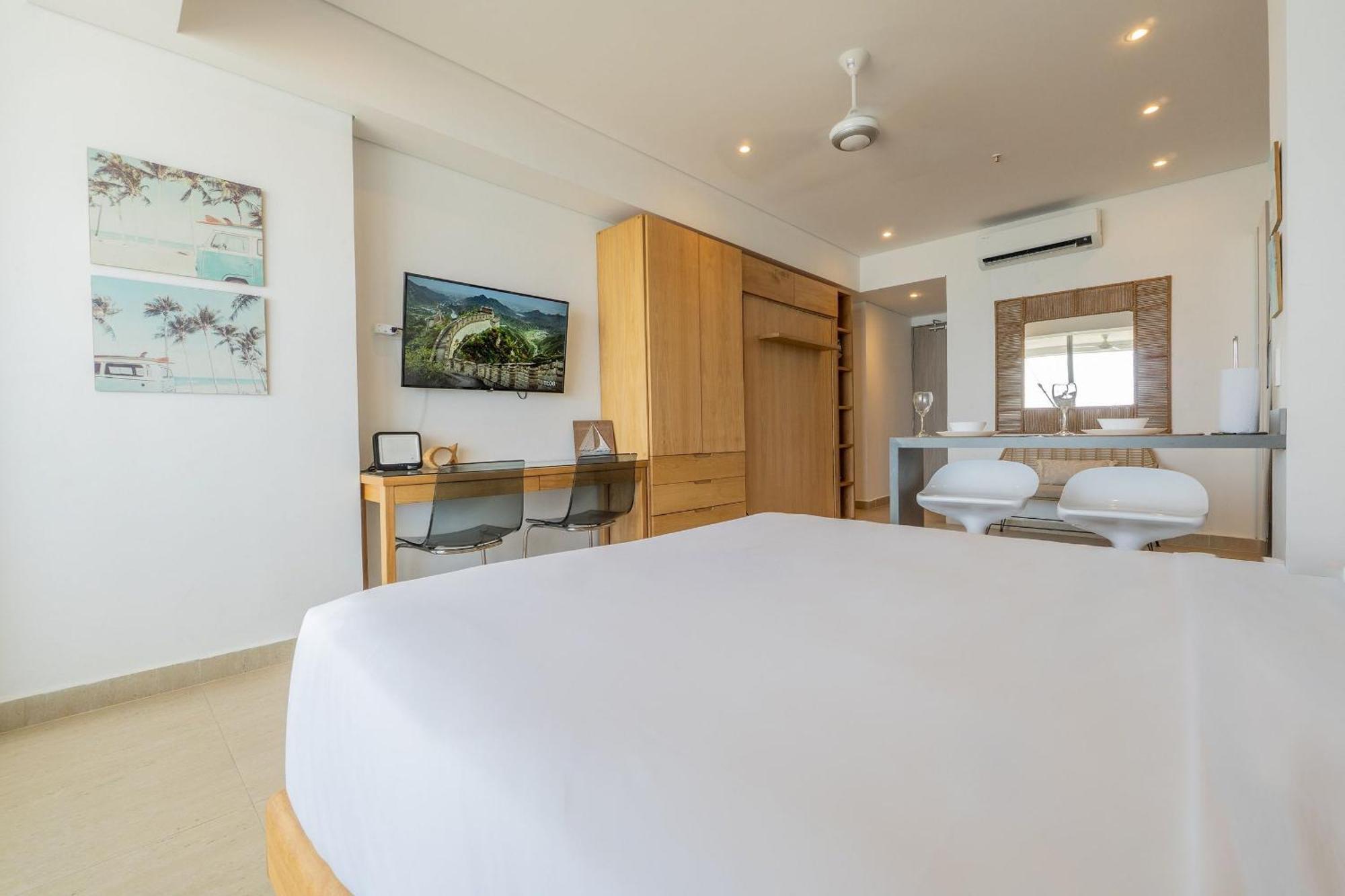 Suite Vista Al Mar Con Hamaca Y 2 Camas Queen P 12 Apartment Cartagena