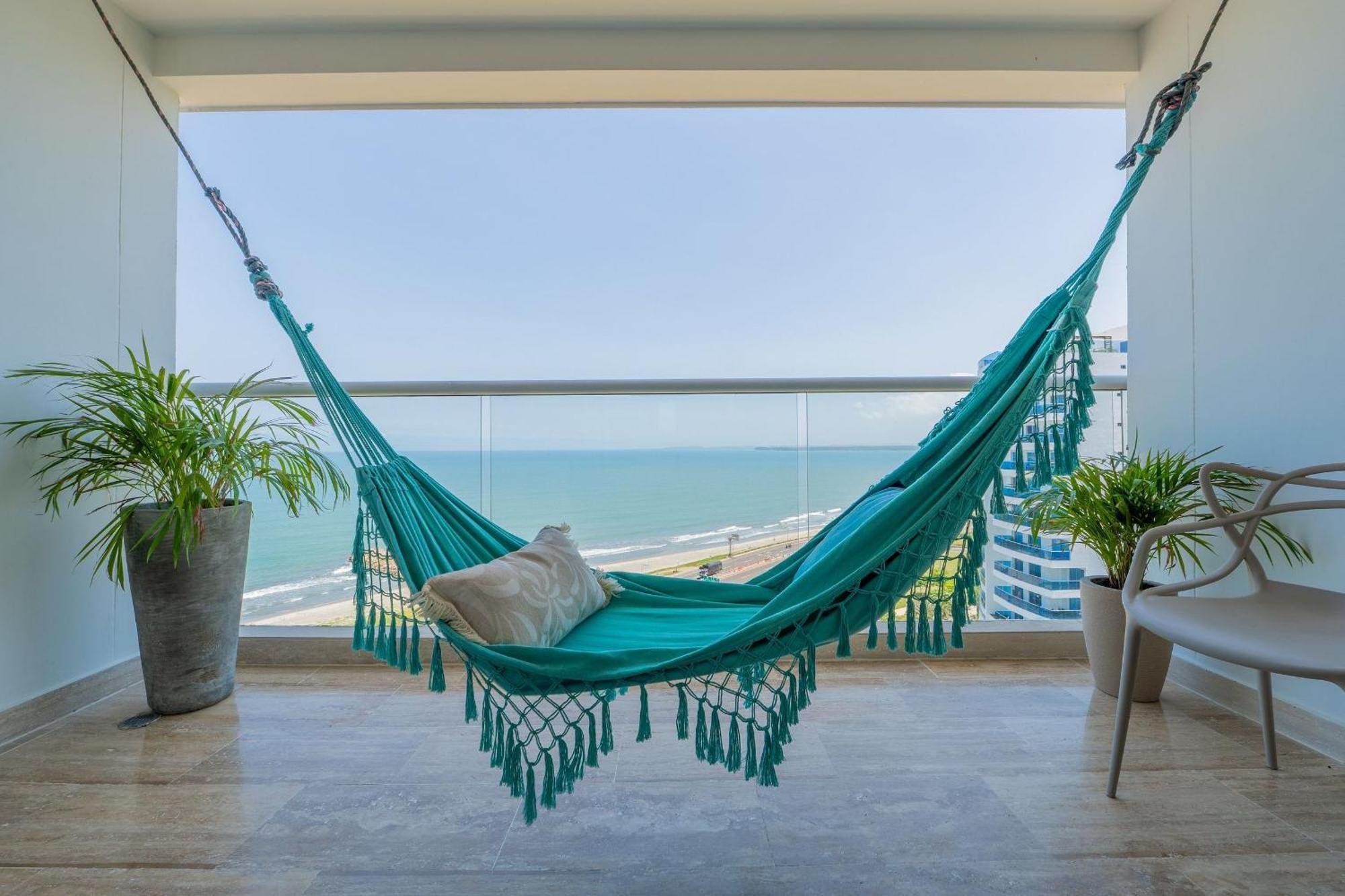 Suite Vista Al Mar Con Hamaca Y 2 Camas Queen P 12 * Cartagena