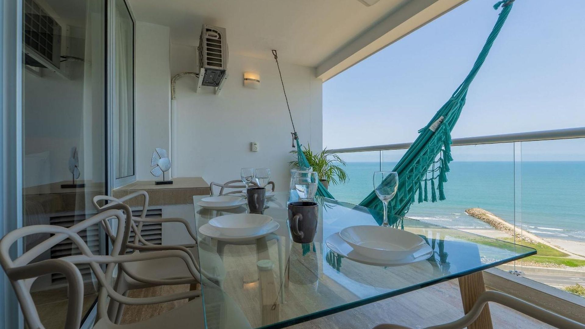 Apartamento Vista Al Mar Con Hamaca Y 2 Camas Queen P 12 Cartagena