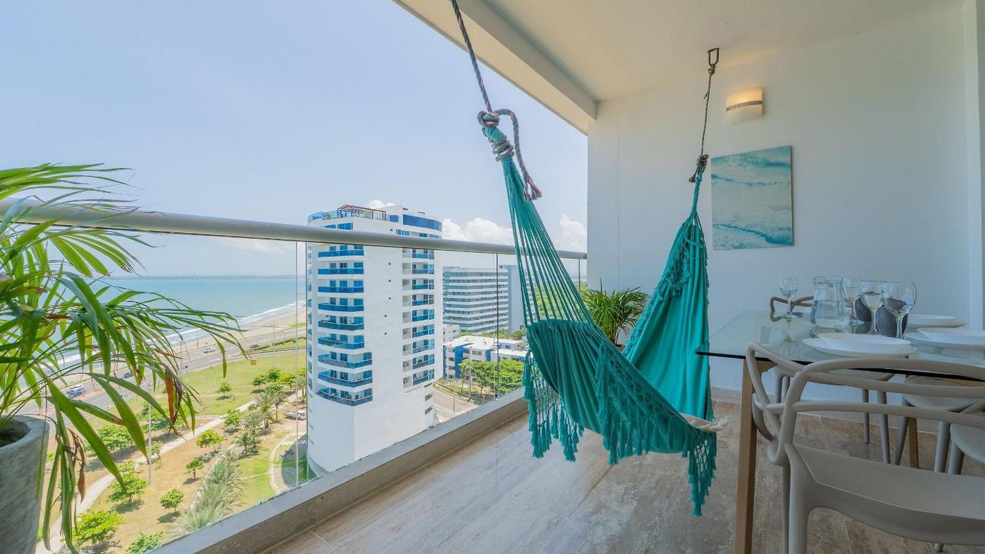 Vista Al Mar Con Hamaca Y 2 Camas Queen P 12 Apartamento *
