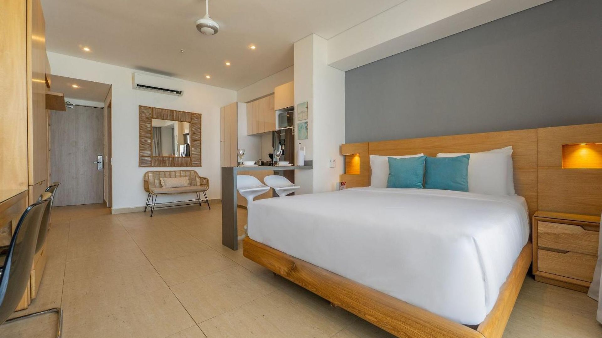 Apartamento Vista Al Mar Con Hamaca Y 2 Camas Queen P 12