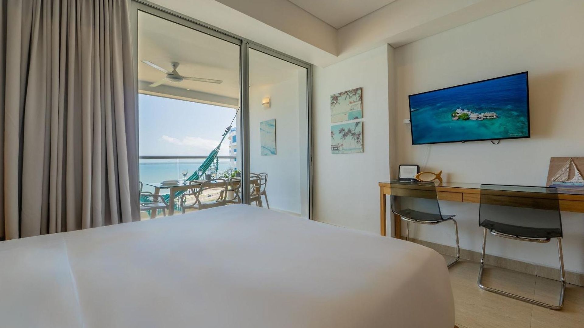 Vista Al Mar Con Hamaca Y 2 Camas Queen P 12 Apartamento