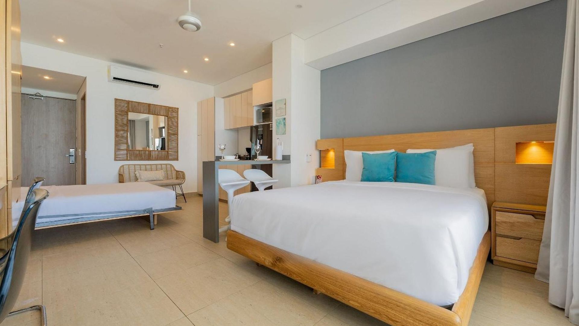 Apartamento Vista Al Mar Con Hamaca Y 2 Camas Queen P 12
