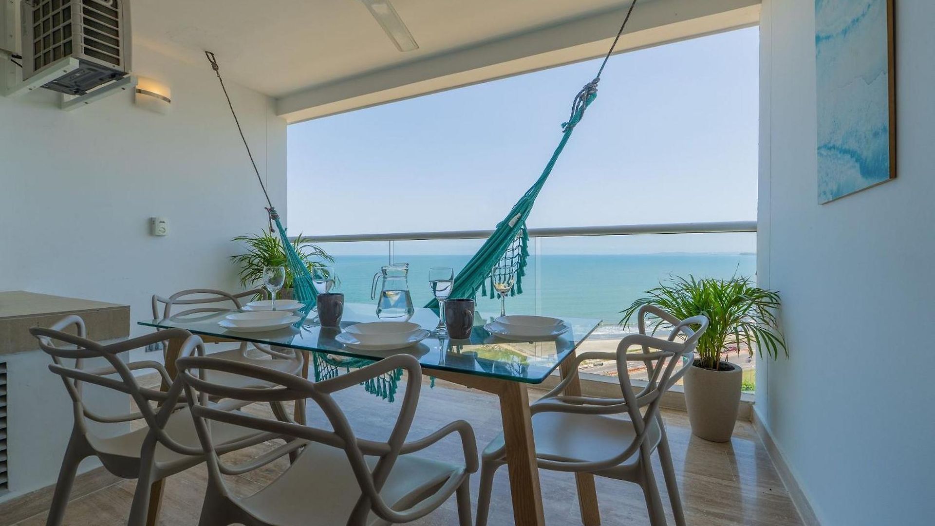 Vista Al Mar Con Hamaca Y 2 Camas Queen P 12 Apartamento *