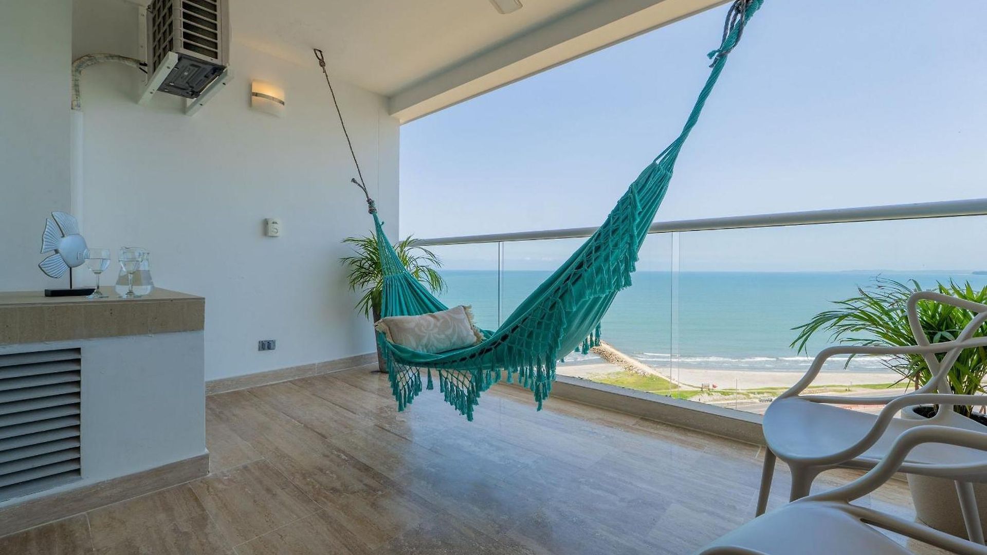 Vista Al Mar Con Hamaca Y 2 Camas Queen P 12 Apartamento
