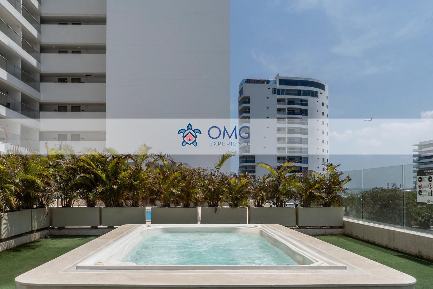 Vista Al Mar Con Hamaca Y 2 Camas Queen P 12 Apartamento Cartagena