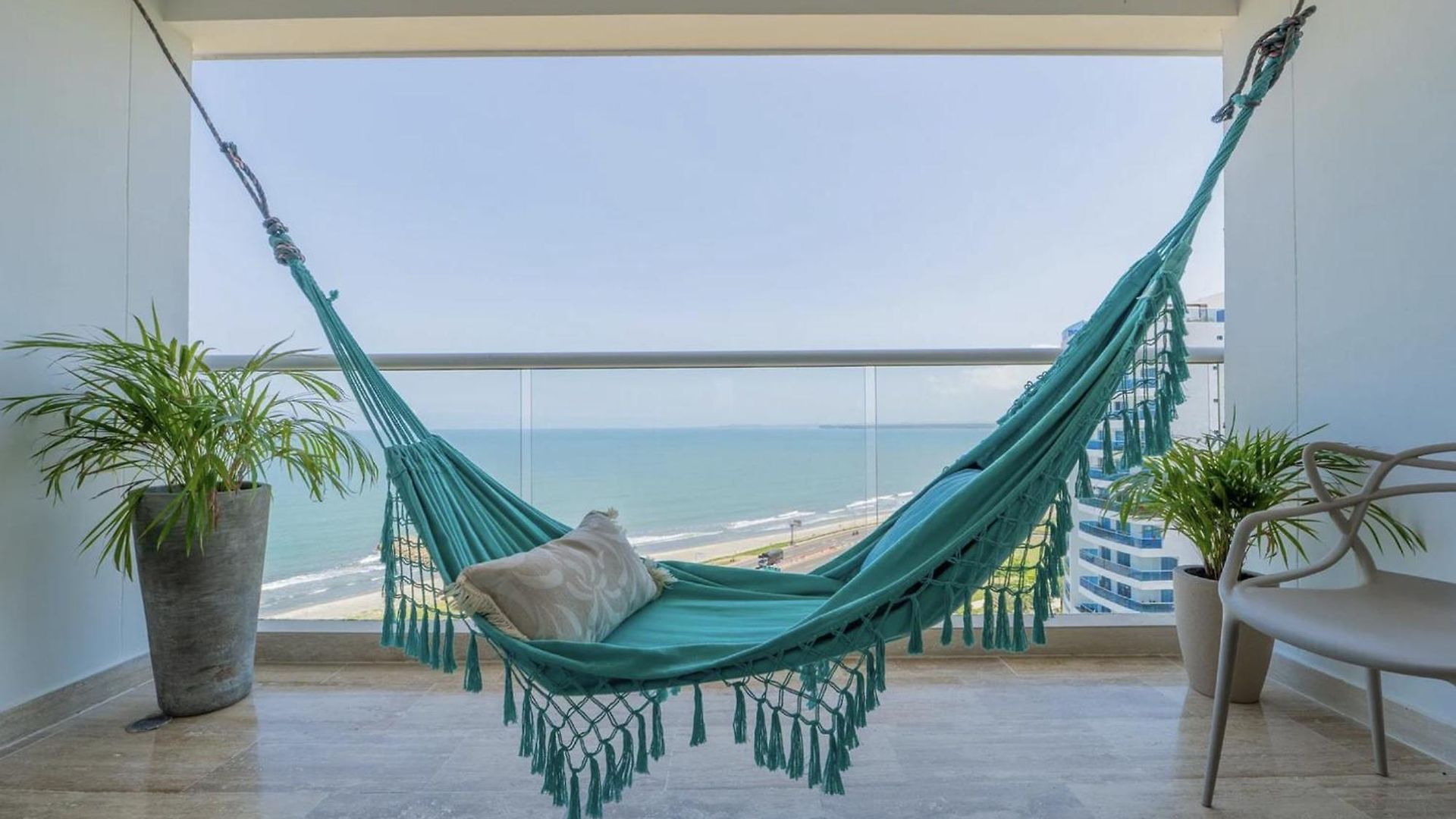 Vista Al Mar Con Hamaca Y 2 Camas Queen P 12 *