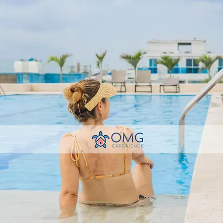 Suite vista al mar con hamaca y 2 camas queen p 12 Apartamento